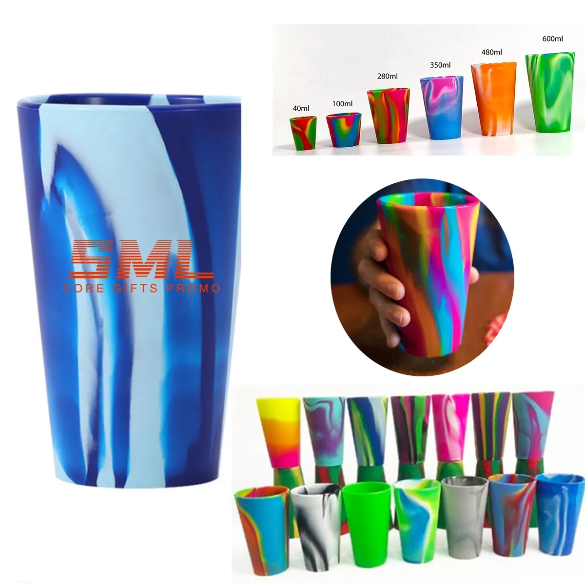 16 oz Unbreakable Silicone Wine Shatterproof Drinking Glasse 2