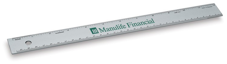 12" Non-slip Straight Edge Aluminum Ruler 2