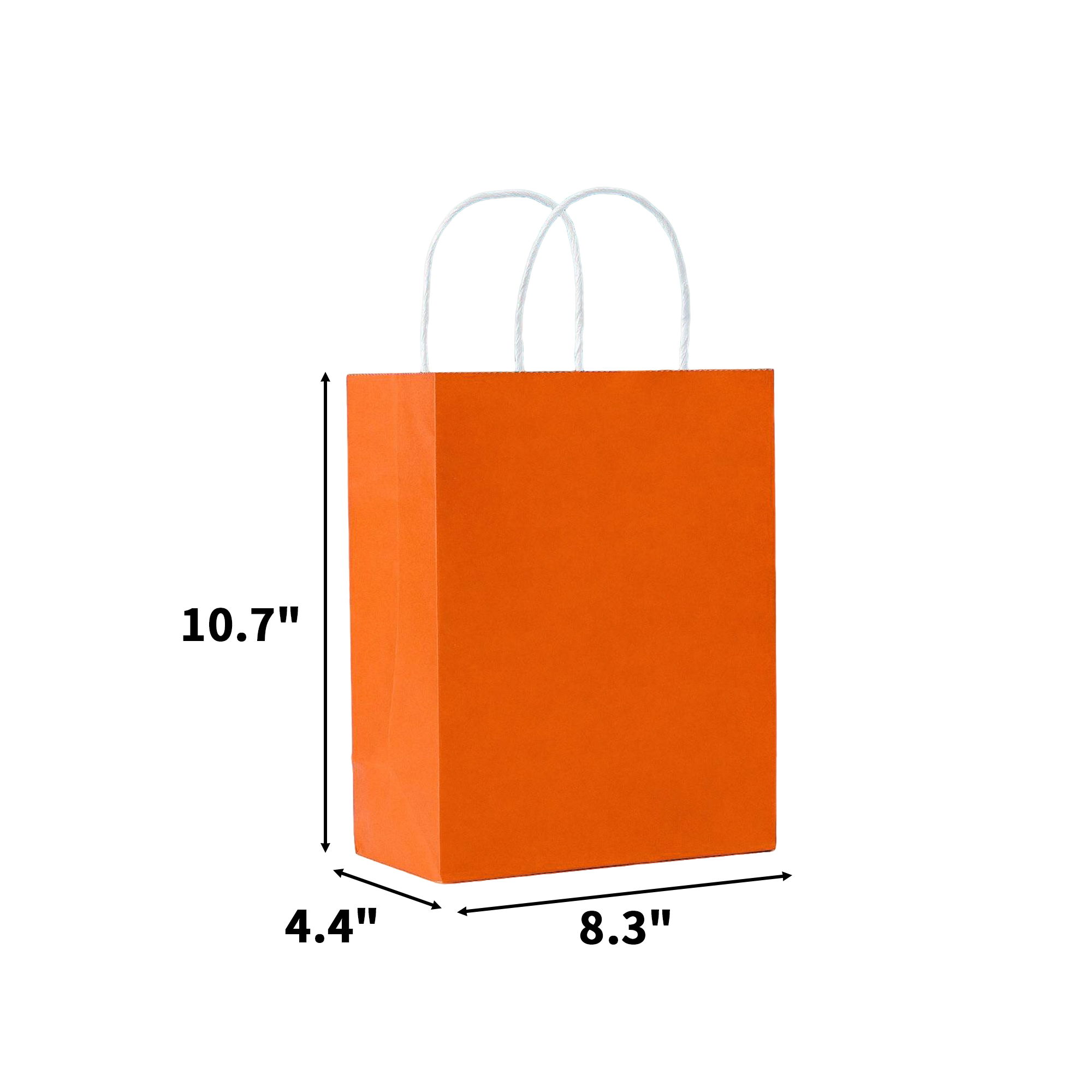 Recycled Kraft Paper Shopper Tote 8.3" By 4.4" By 10.7" 2