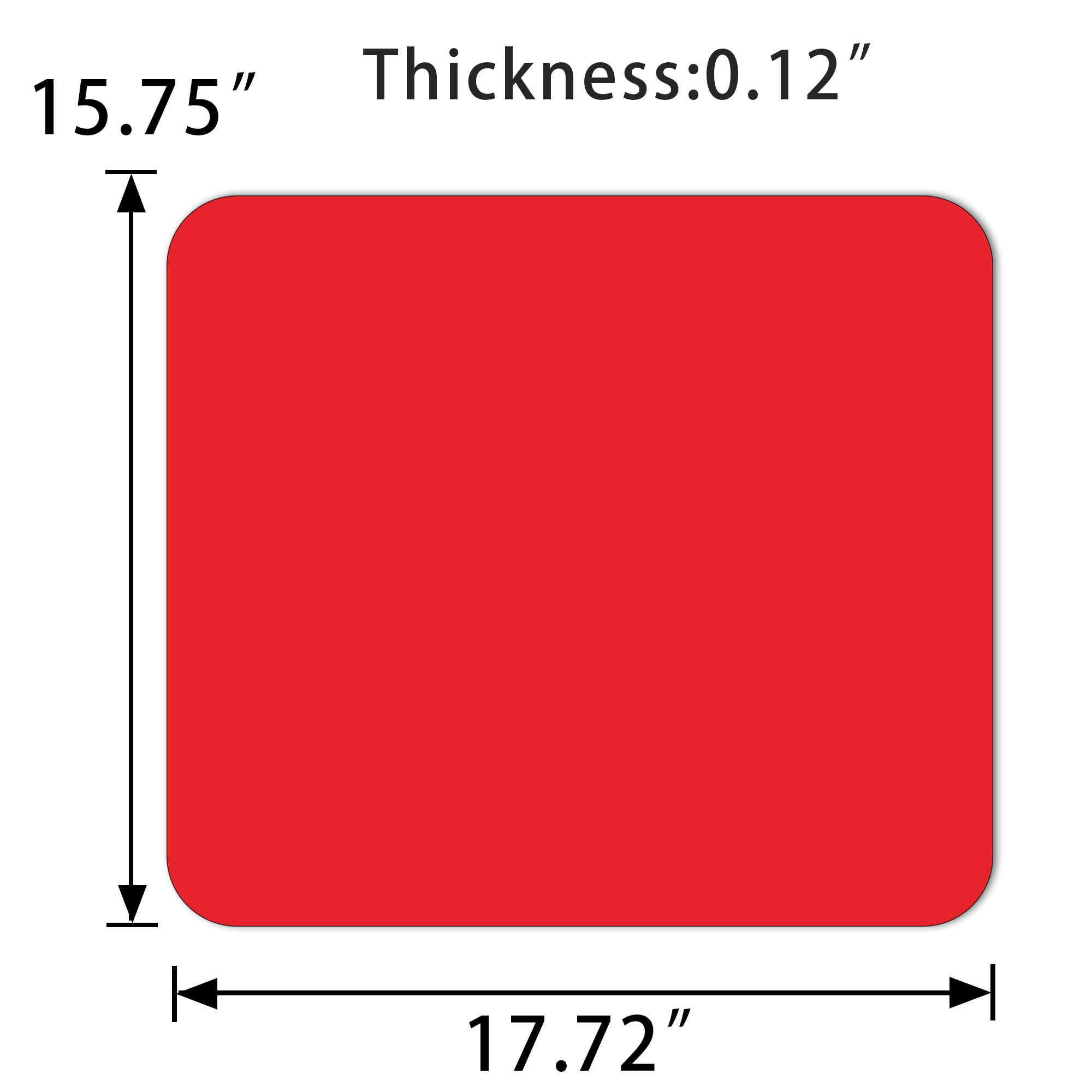 17.72" x 15.75" Full Color Mouse Pad MOQ 100PCS 5