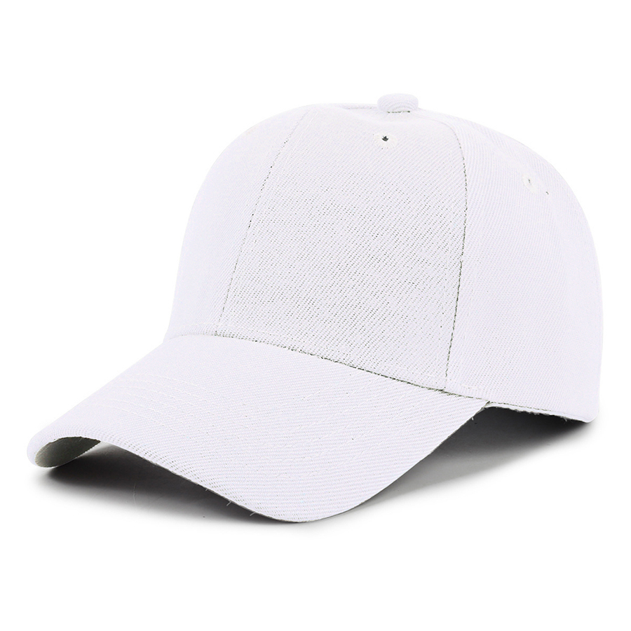 Kids' Stock Solid Color Polyester 6-Panel Cap 4