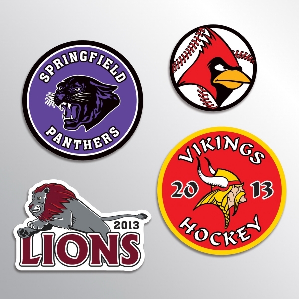Sport Helmet Decal - Any Shape, 6.1 to 8 SQ" (FULL COLOR or PMS COLOR MATCH)) 1