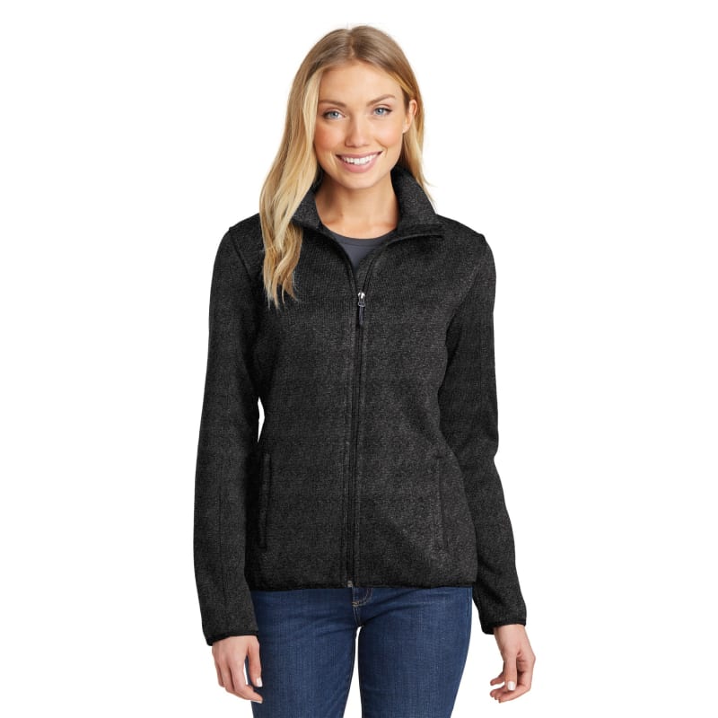 Port Authority Women's Sweater Fleece Jacket. 16