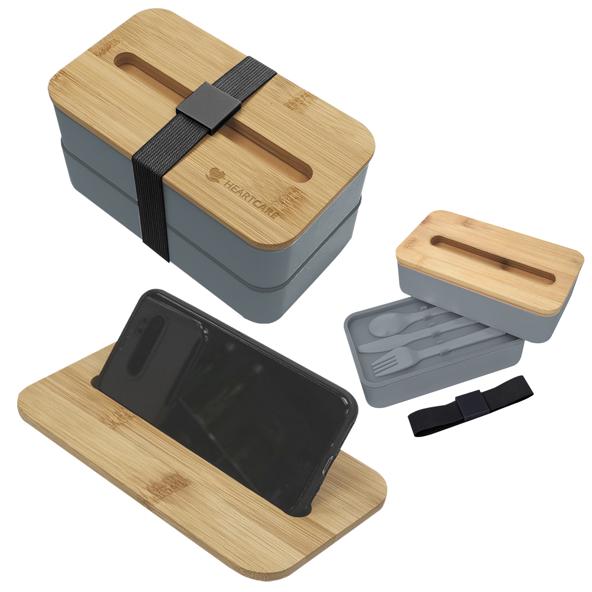 Stackable Bento Box With Phone Stand 4