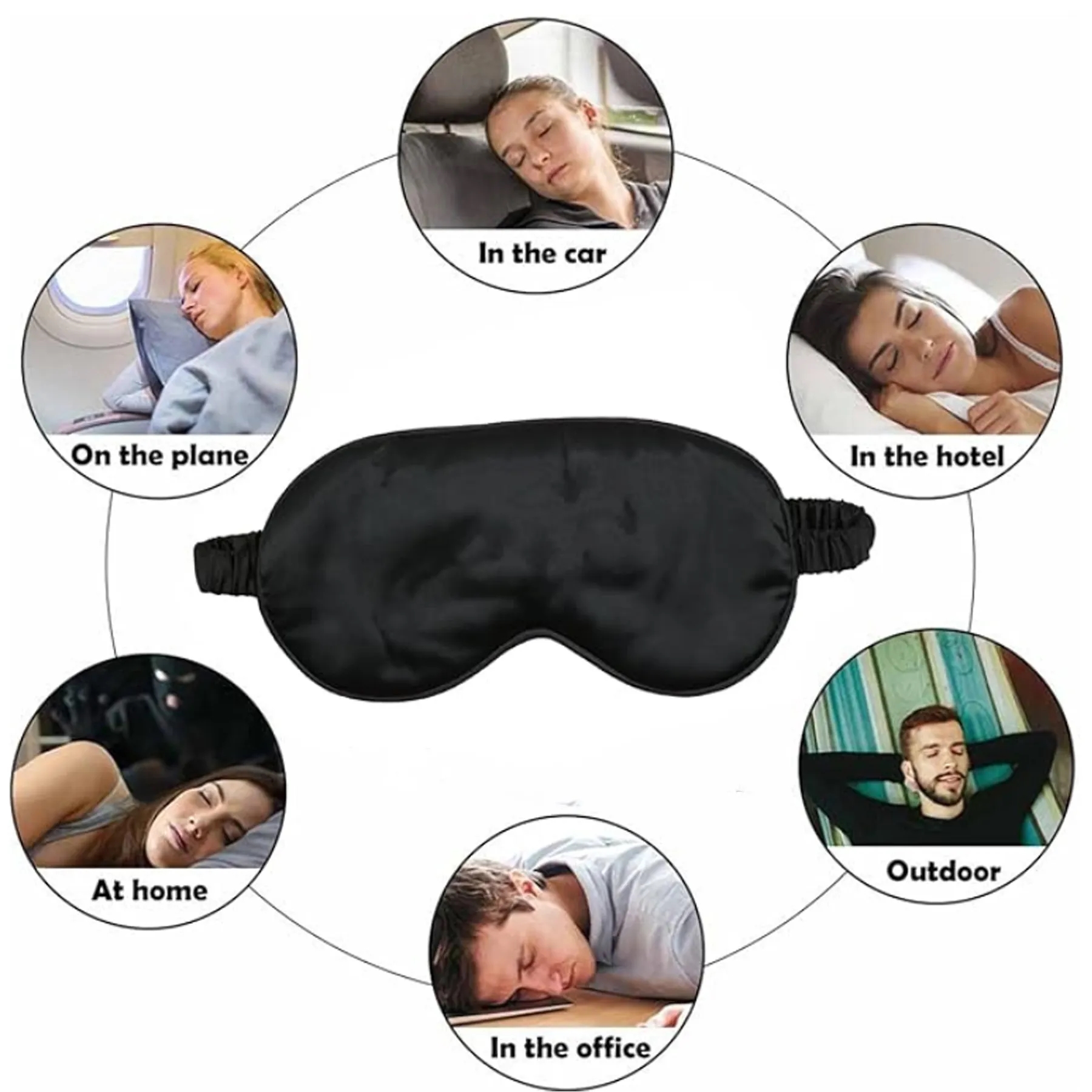 Double sided Eye Mask With Elastic Band 2