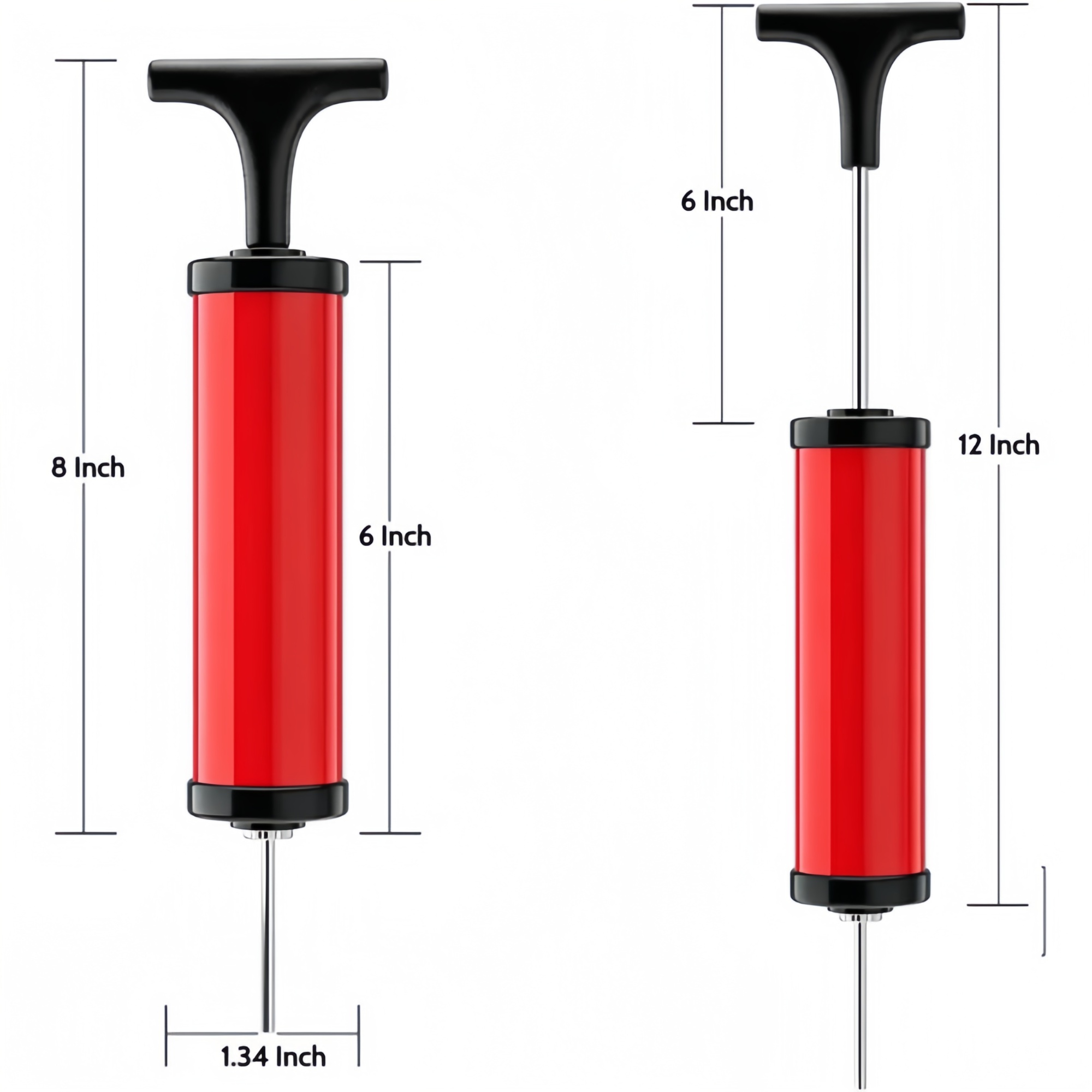 8-inch exercise ball manual air pump 2