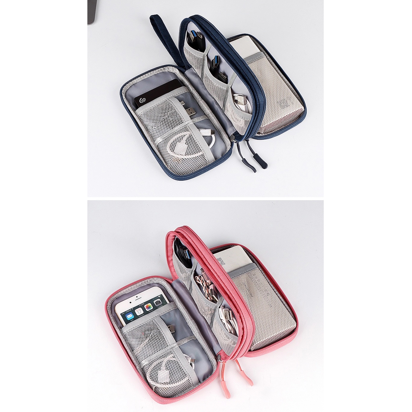 Dual Layers Travel Tech Organizer Bag - Large 8