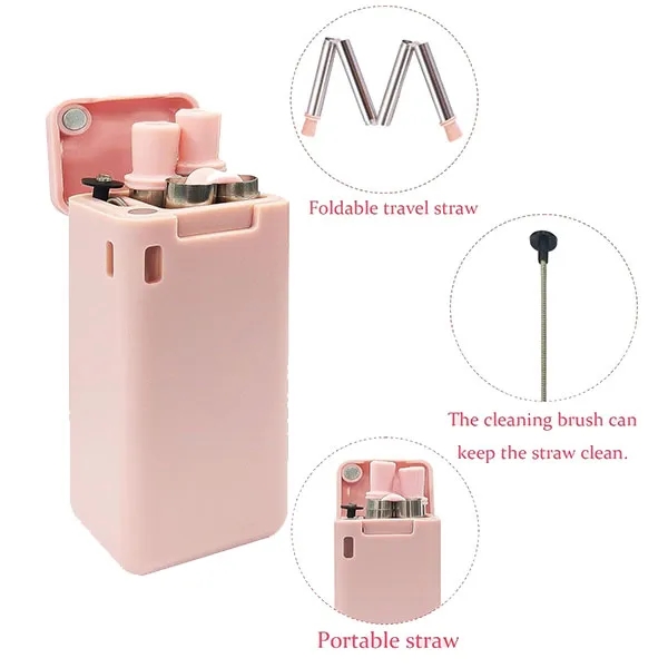 Collapsible Straw With Carrying Case 7