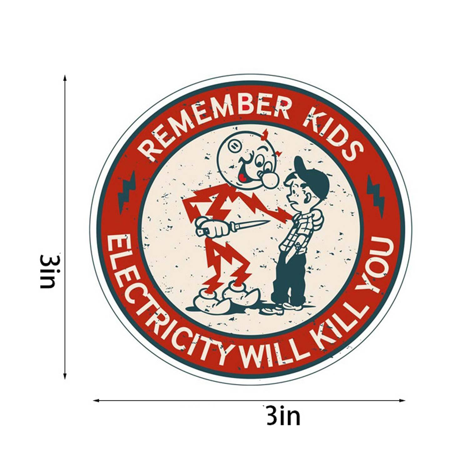 Full Colour Customized Circle Vinyl Sticker 1