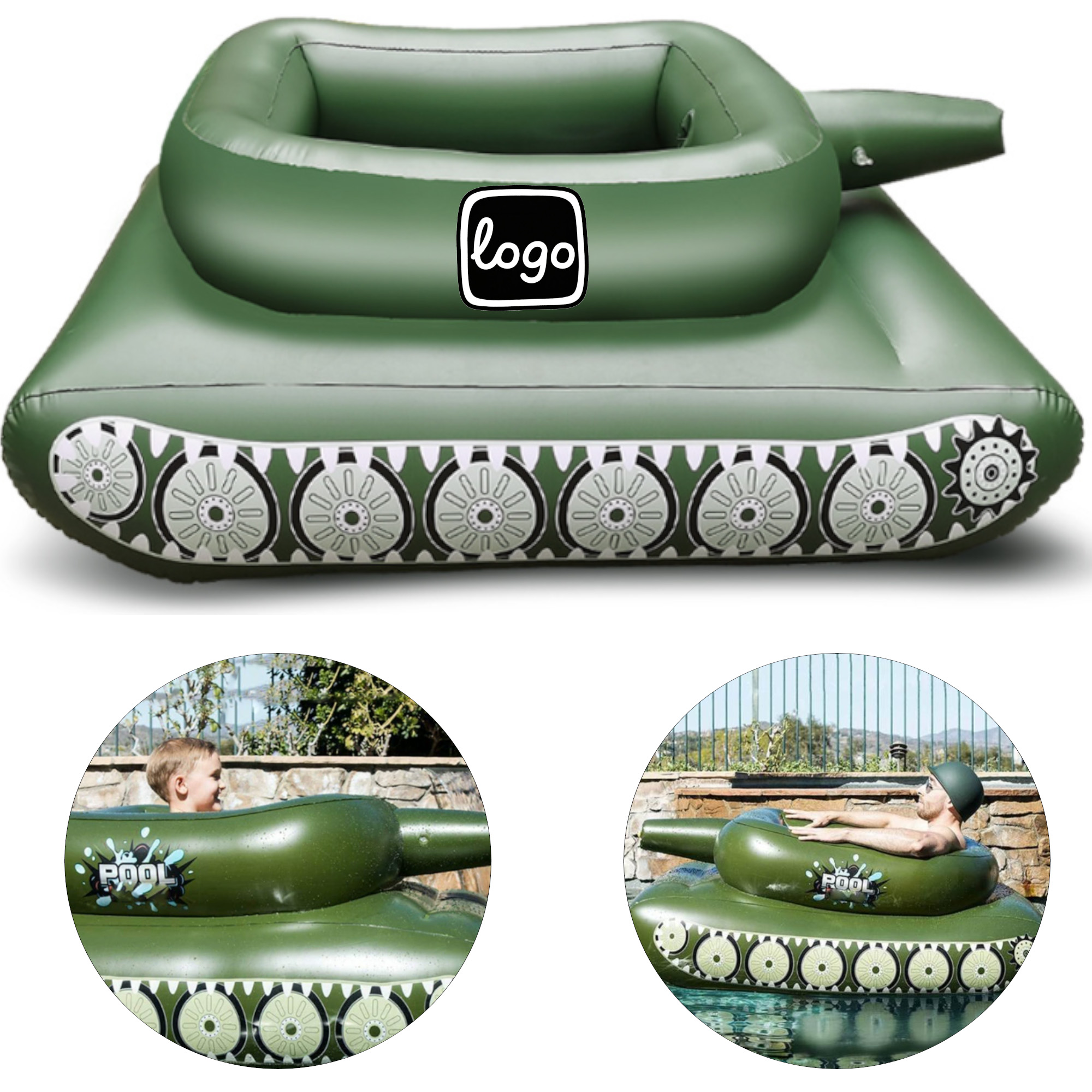 ?Inflatable Water Blast Tank Pool Float 2