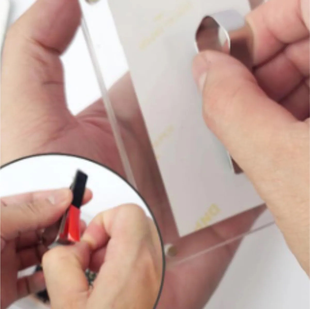 Acrylic Sun Visor Photo Frame Clip 1