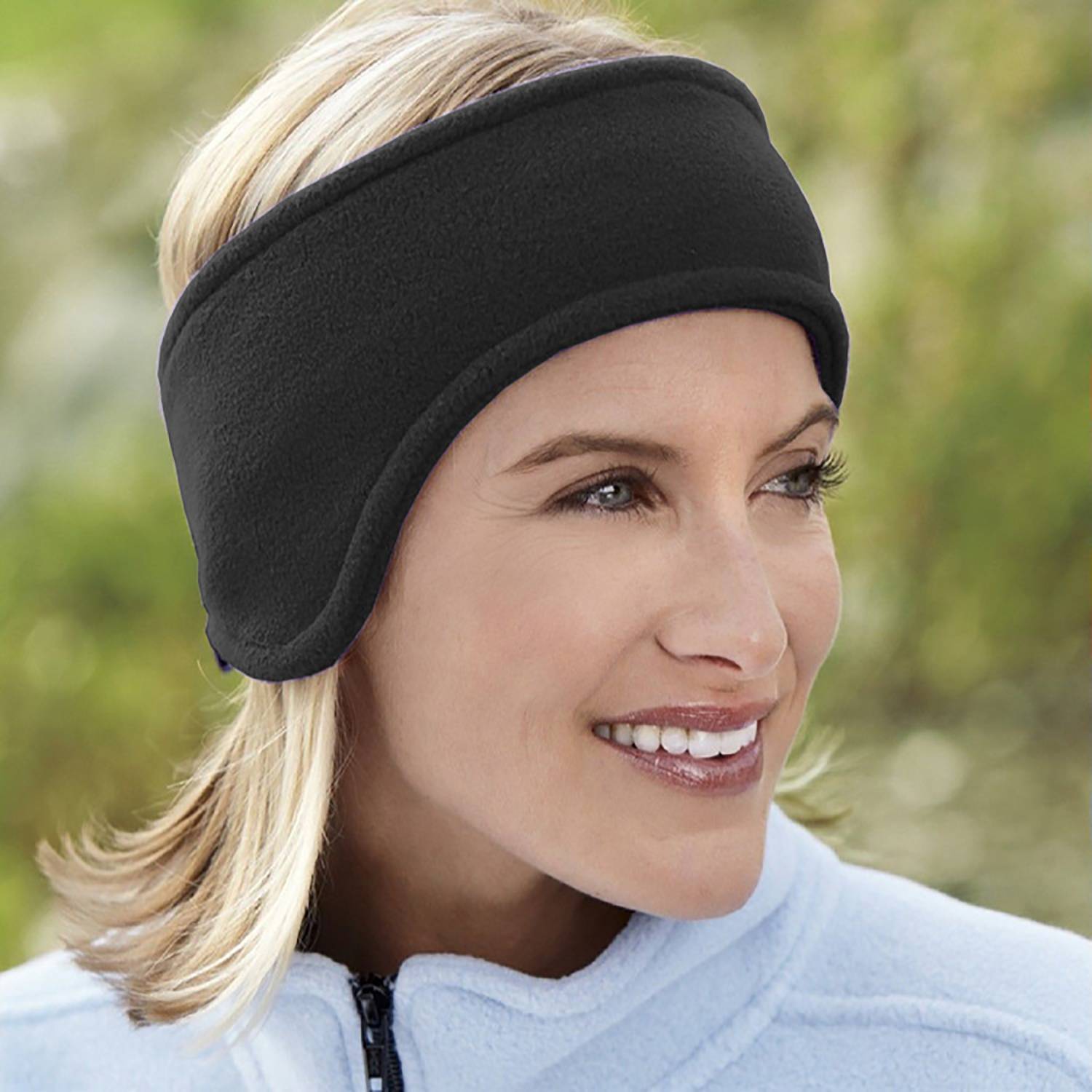 Double Layer Ear Warmer Fleece Headband 3
