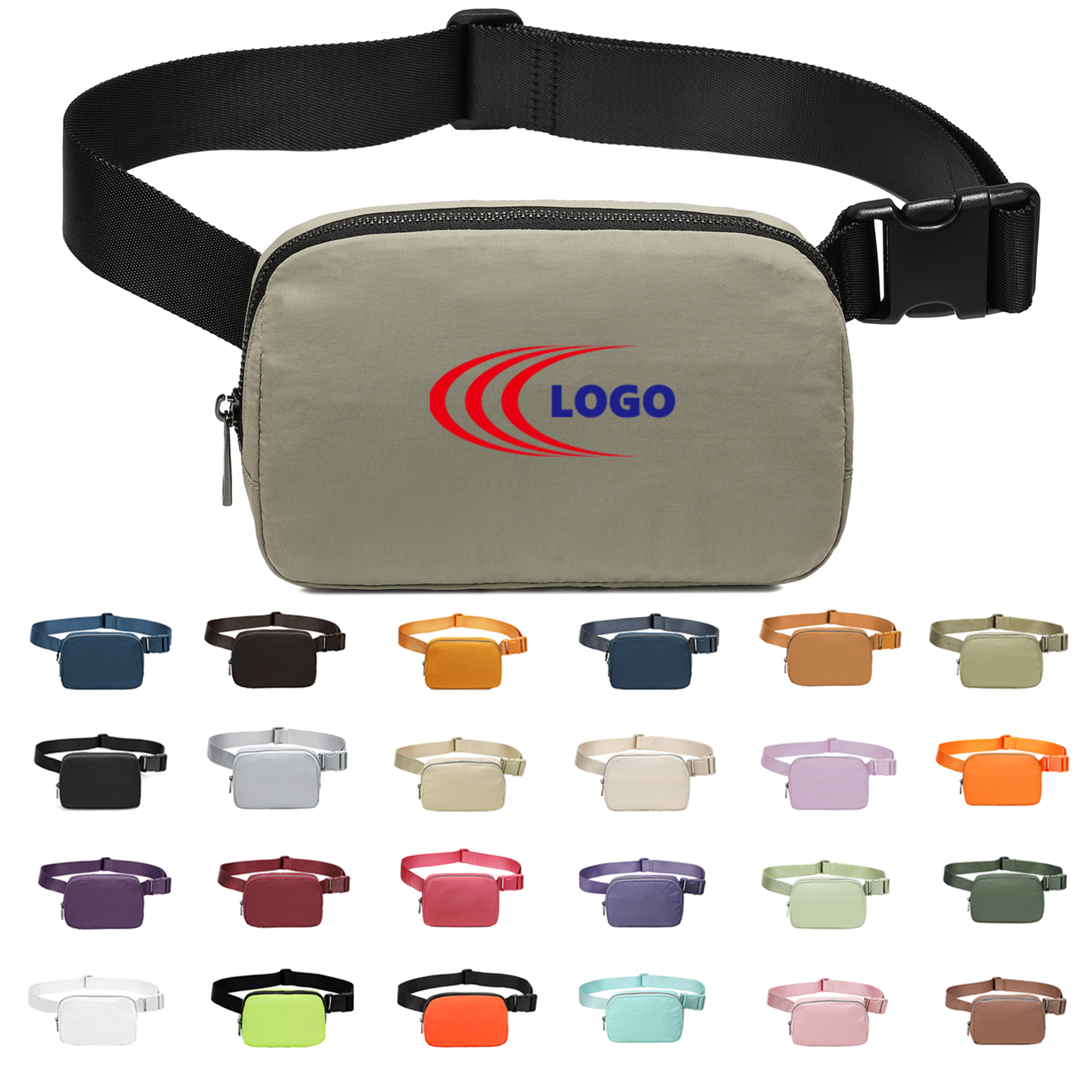 Water-Resistant Mini Belt Bag with Adjustable Strap 1