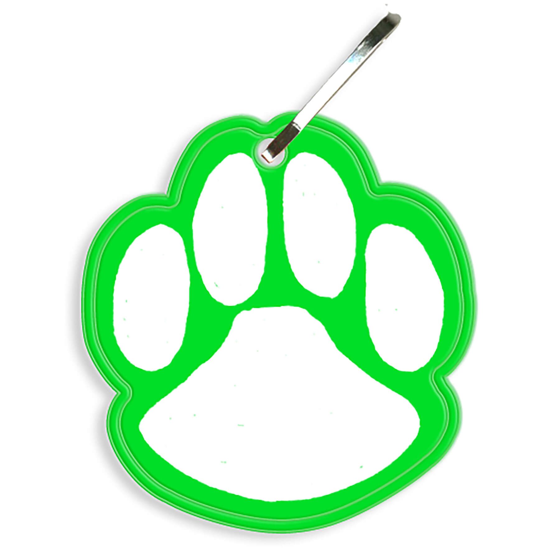Paw Print Reflective Zipper Pull 18