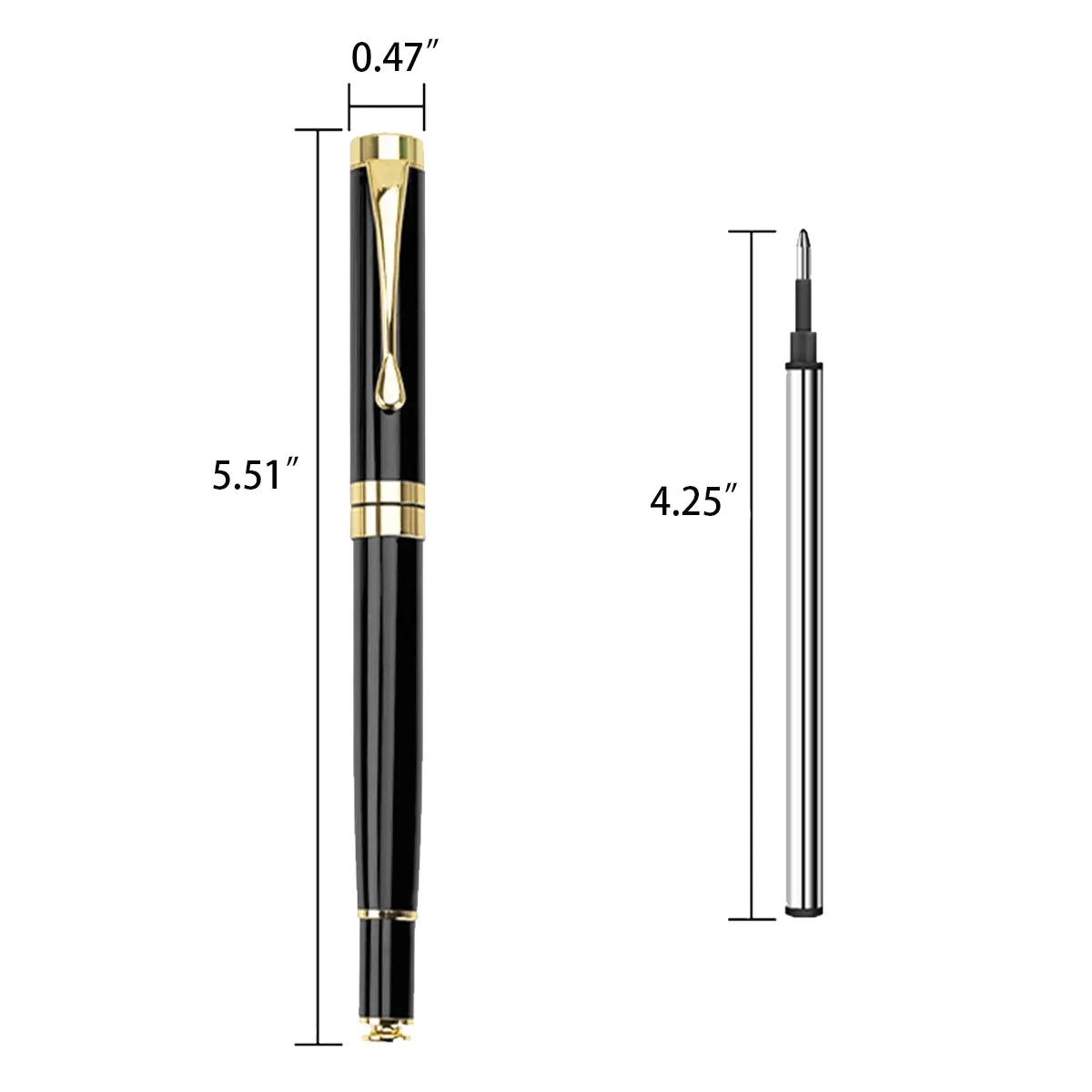Metal Engraving Custom Gift Roller Ballpen Ballpoint Pen Set 3