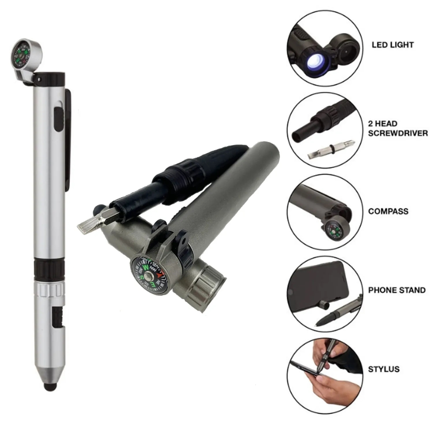 Outdoor Six in One Multi functional Tool Pen 6