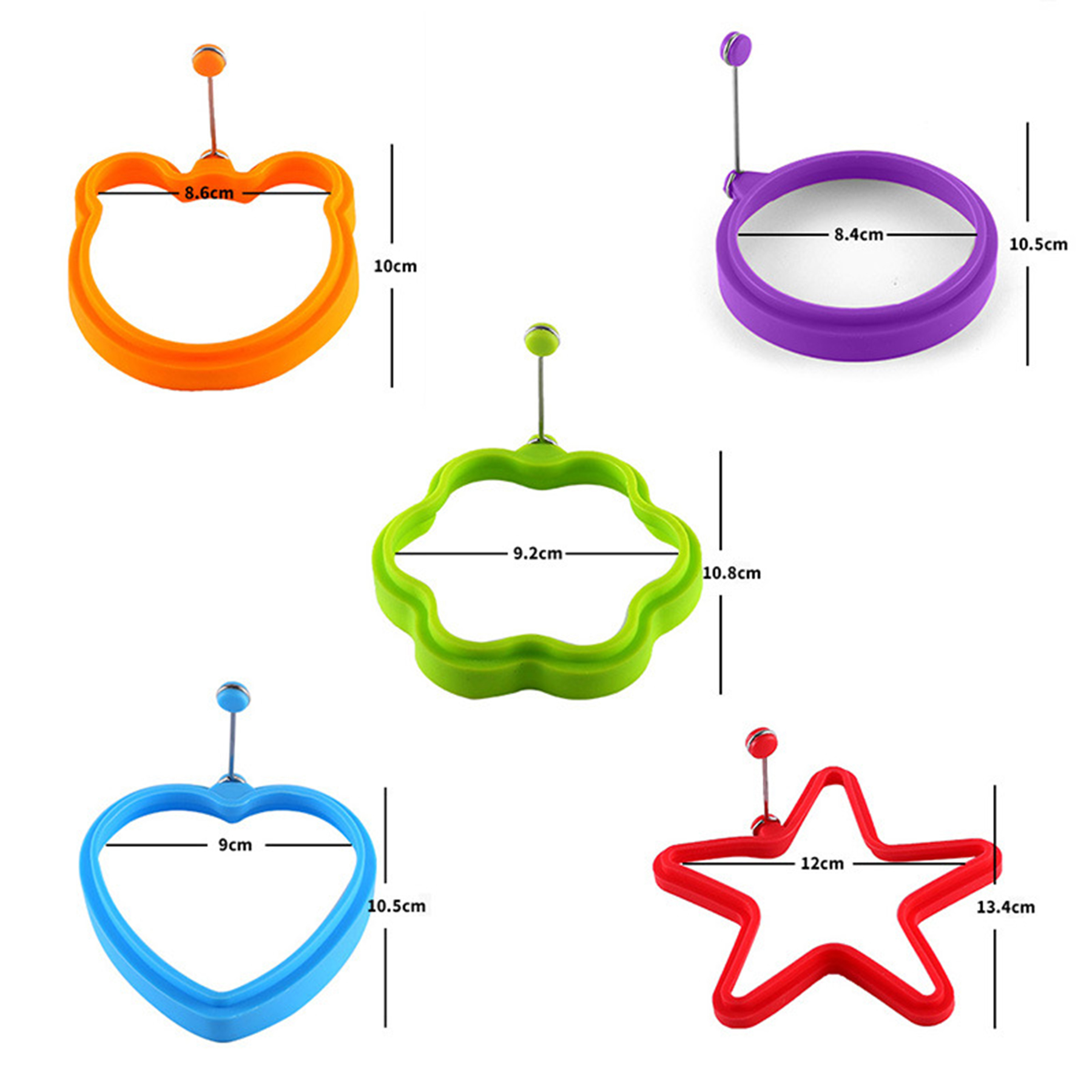 Reusable Round Pancake Egg Rings 2