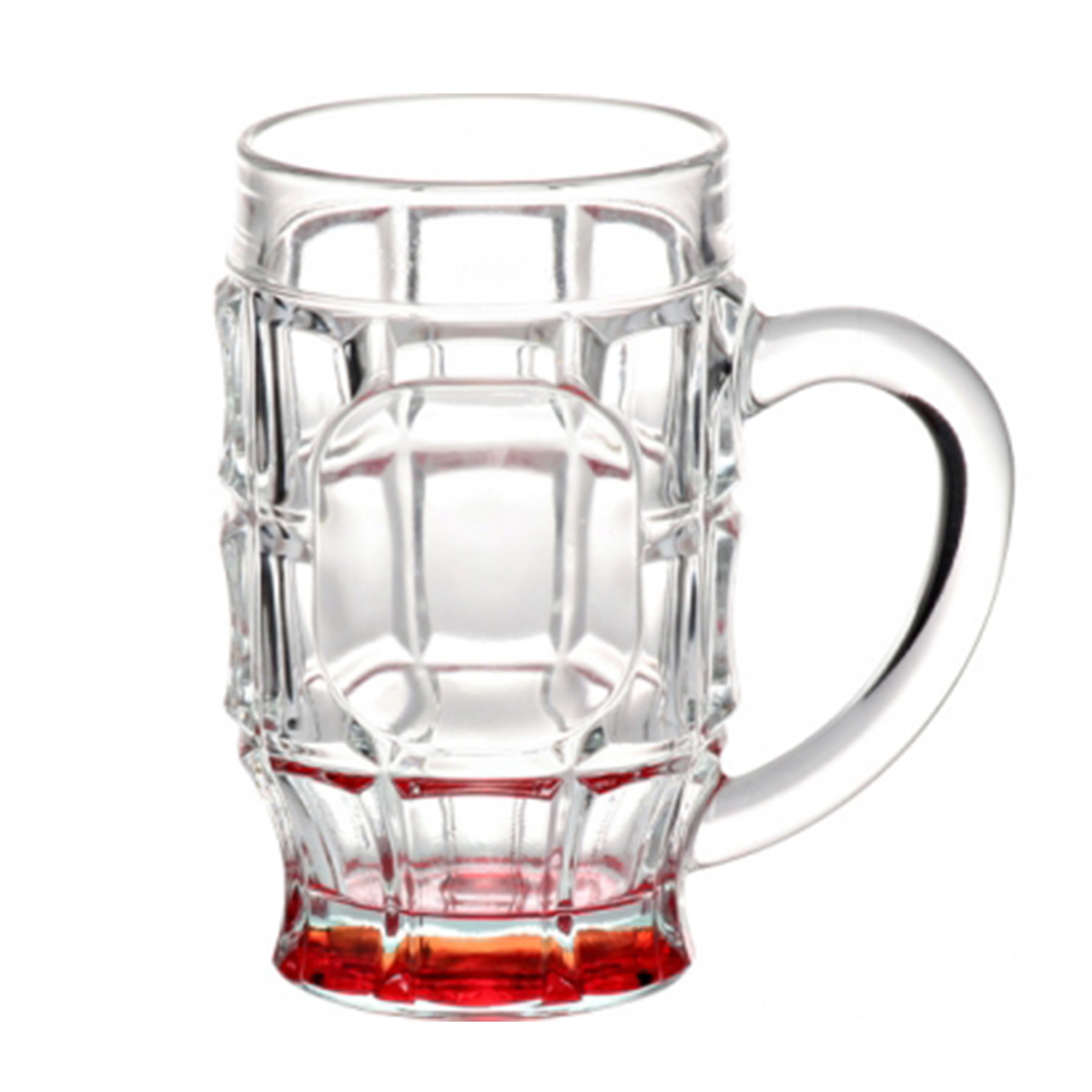 Durwin Dimpled Glass Beer Mugs - 17.75 OZ. 6