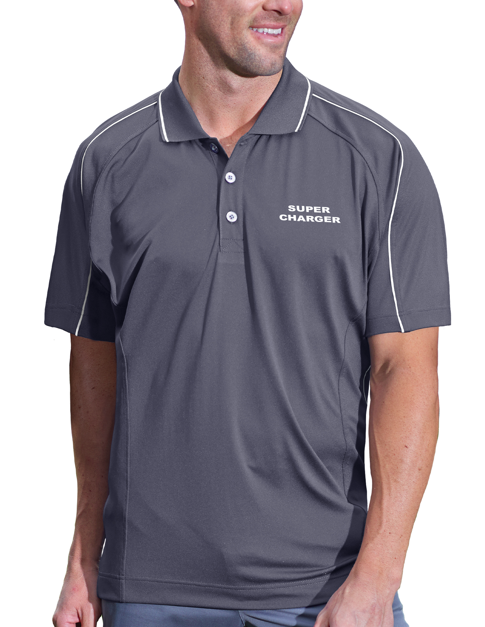 Men's Super Charger Hybrid Cooler Polo Shirt 3