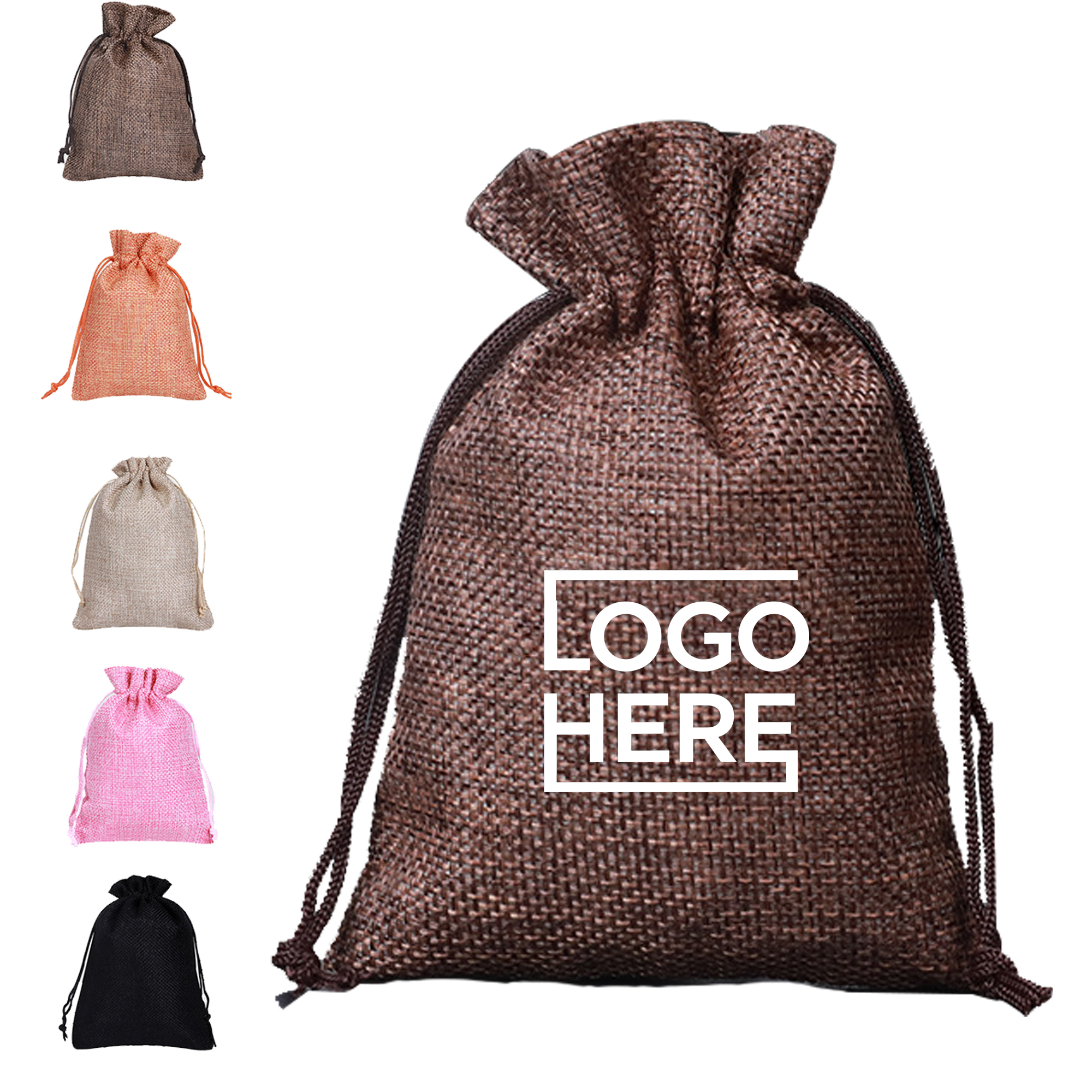 Burlap Drawstring Gift Bag 1