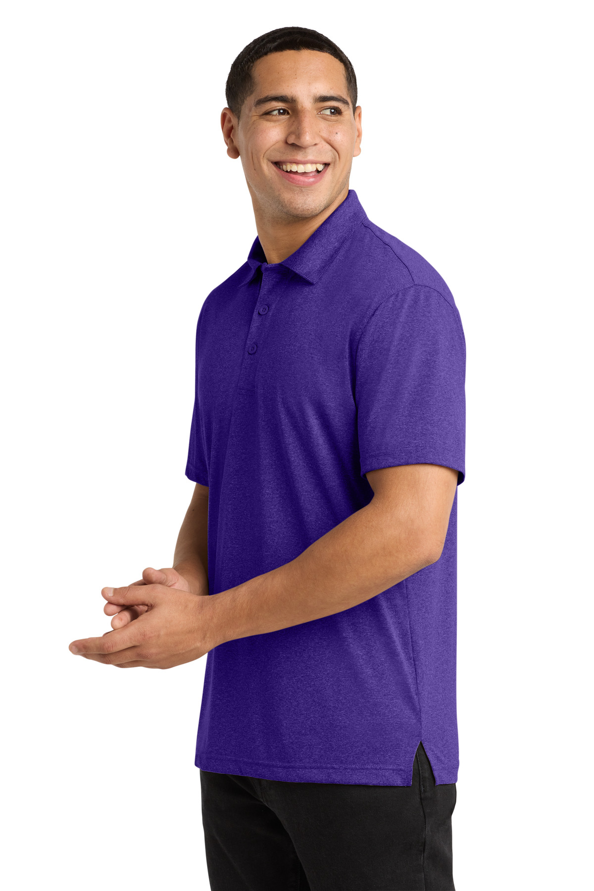 Sport-Tek Heather Contender Polo. ST660 64