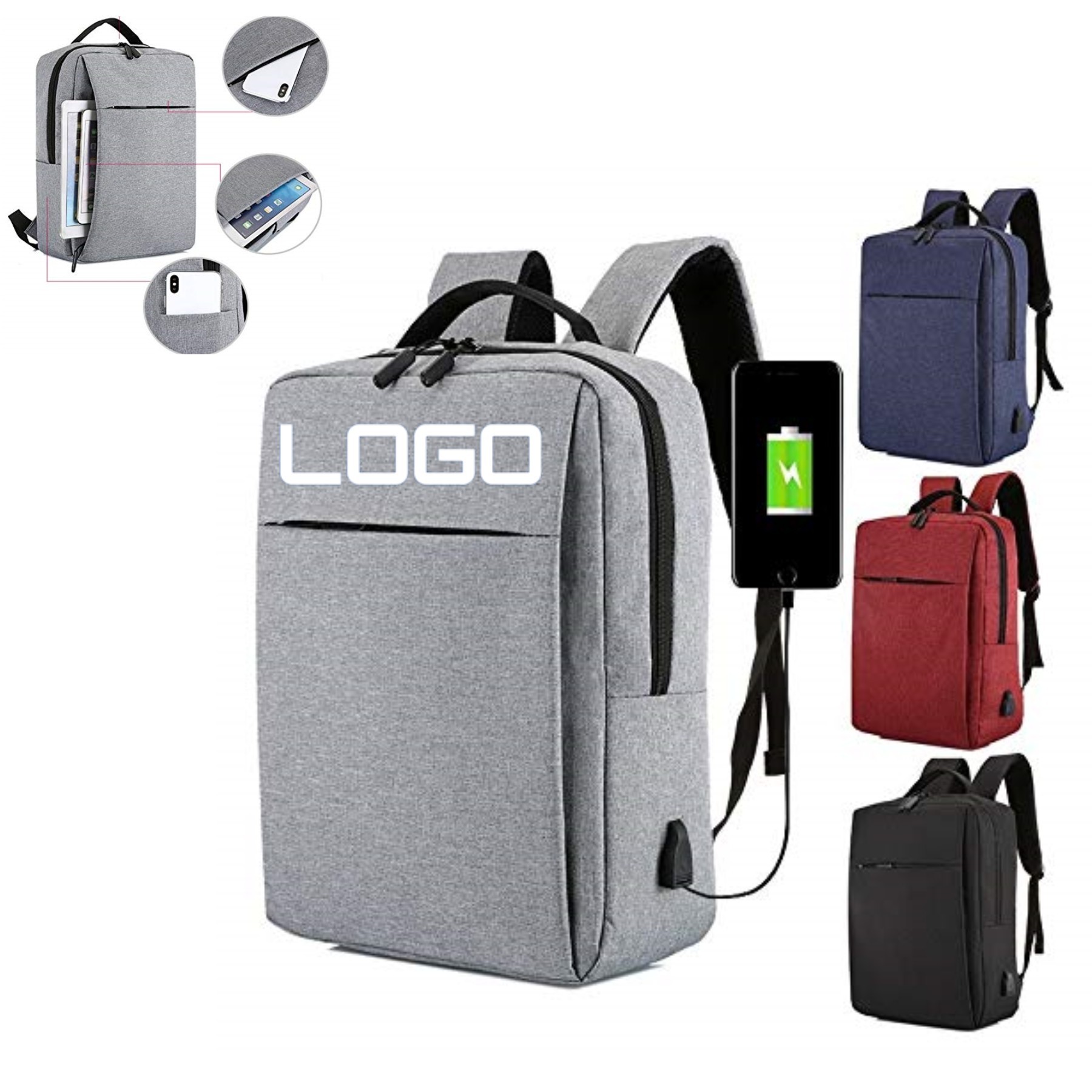 Multifunction Backpack With Charger