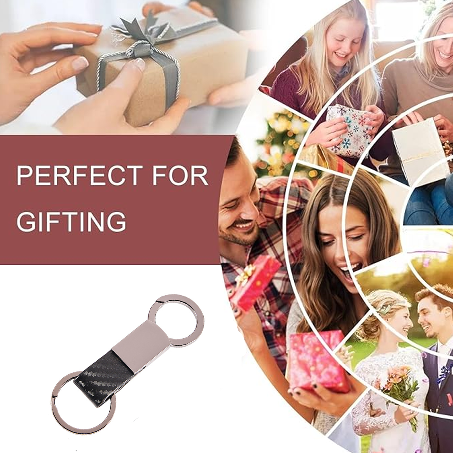 Metal Leather Key chain 4