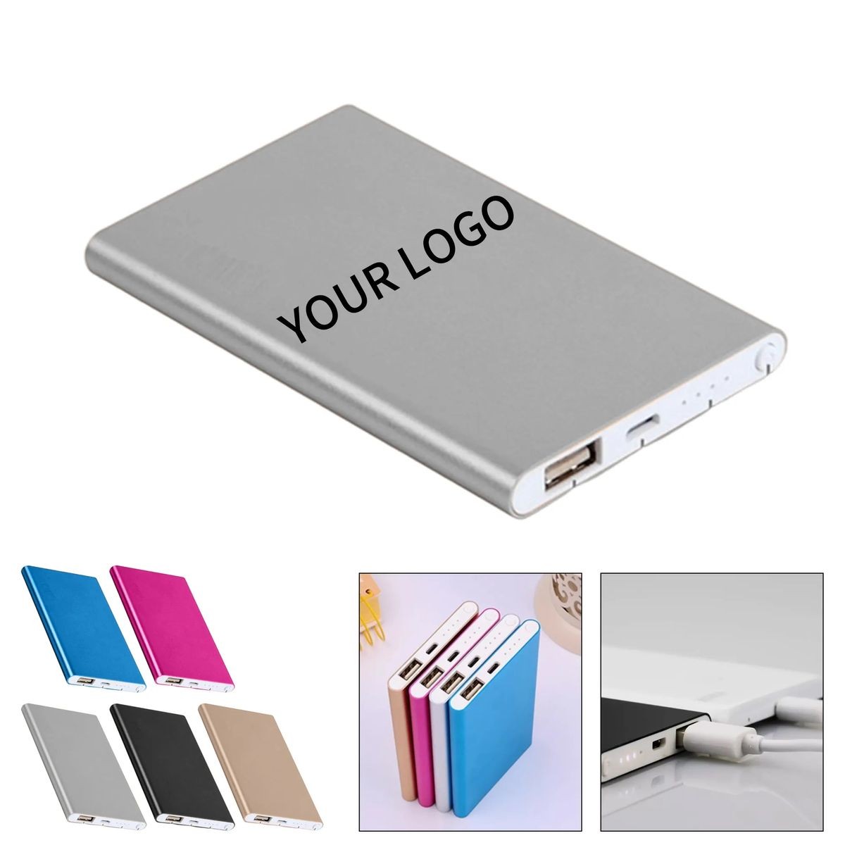 Aluminum 5000mAh Power Bank Portable Charger 5