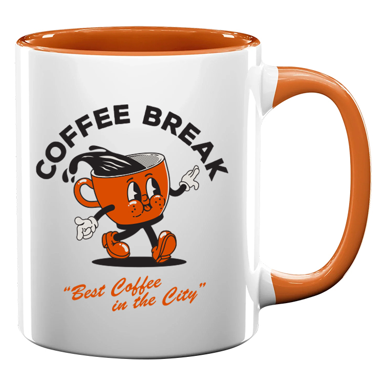 11oz Full Color Colored Handle Mug 29
