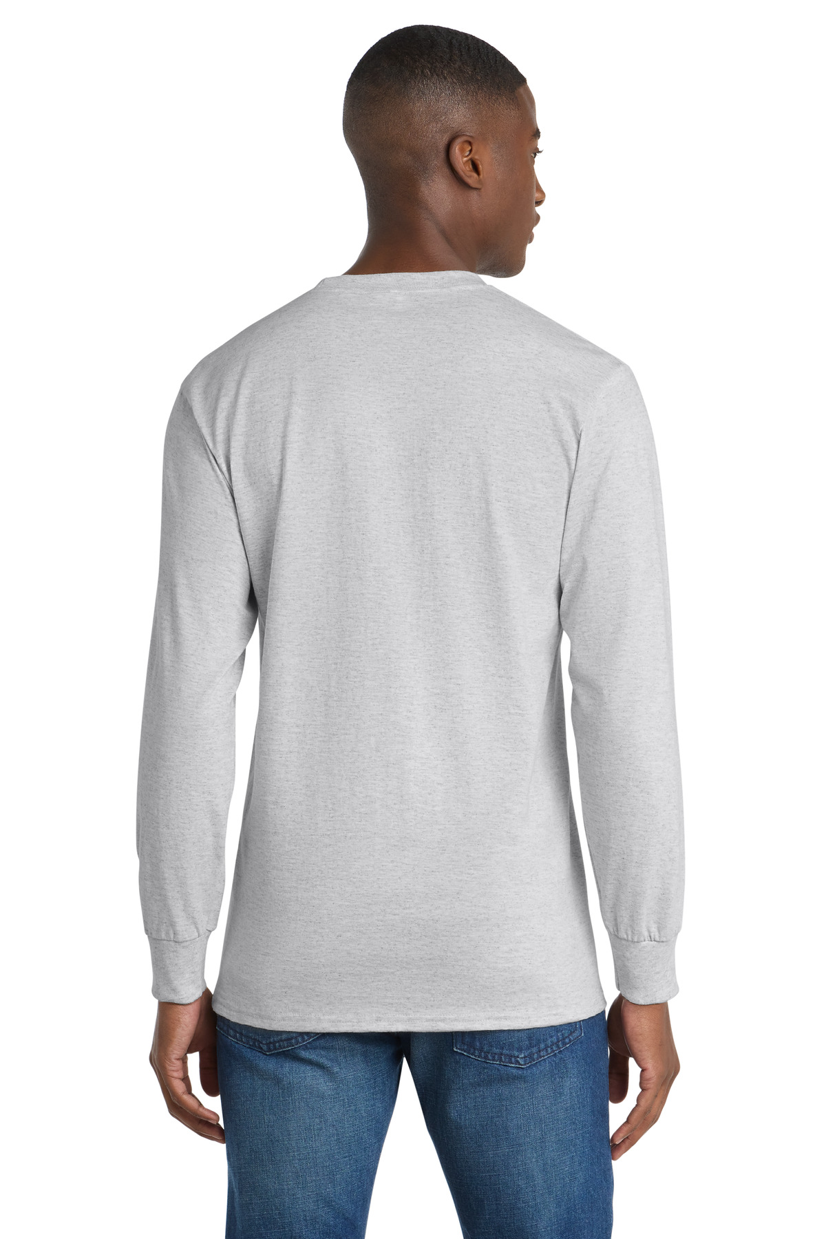 Port & Co Long Sleeve Essential Pocket Tee. PC61LSP 7