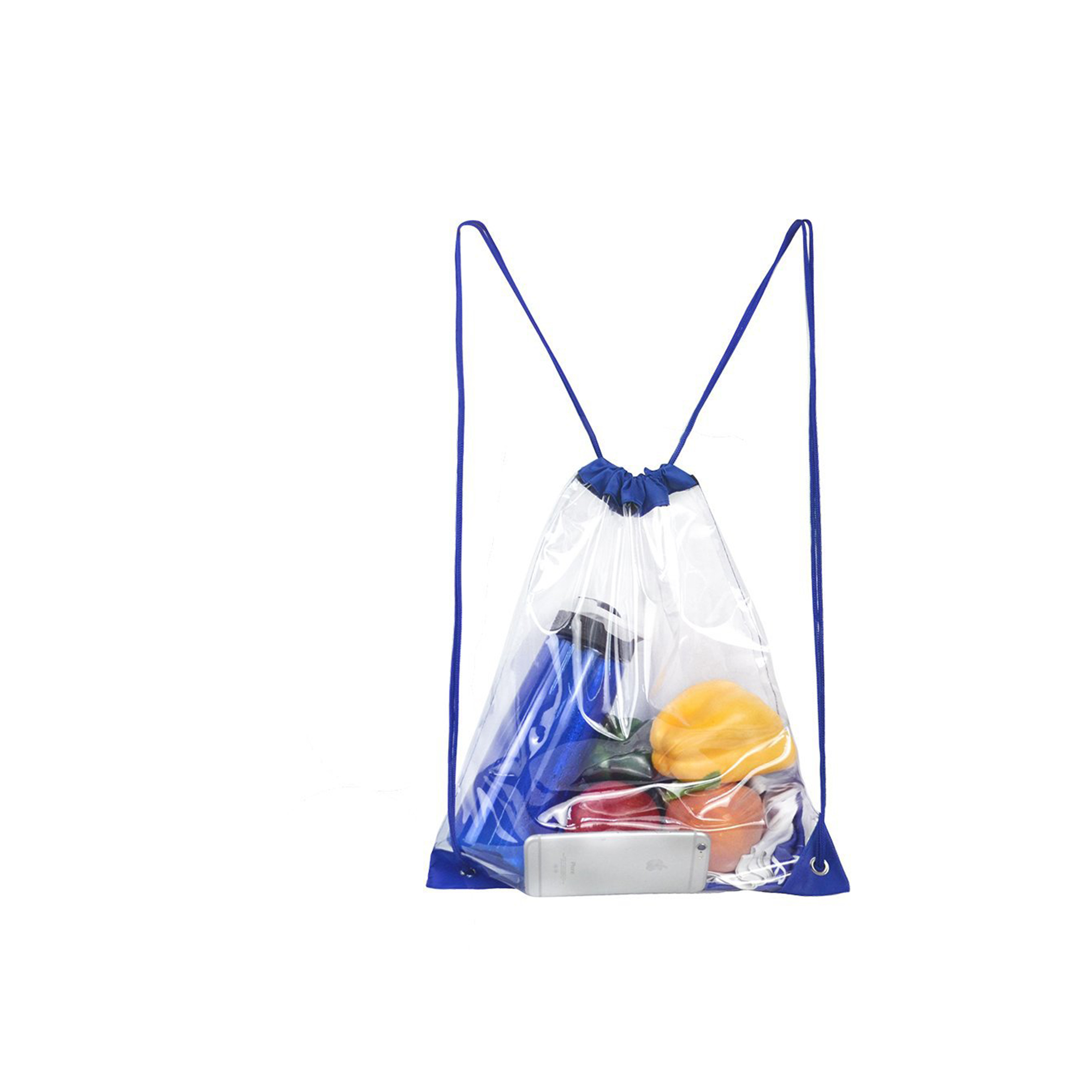 Polyvinyl Chloride Clear Drawstring Carry Sack 5