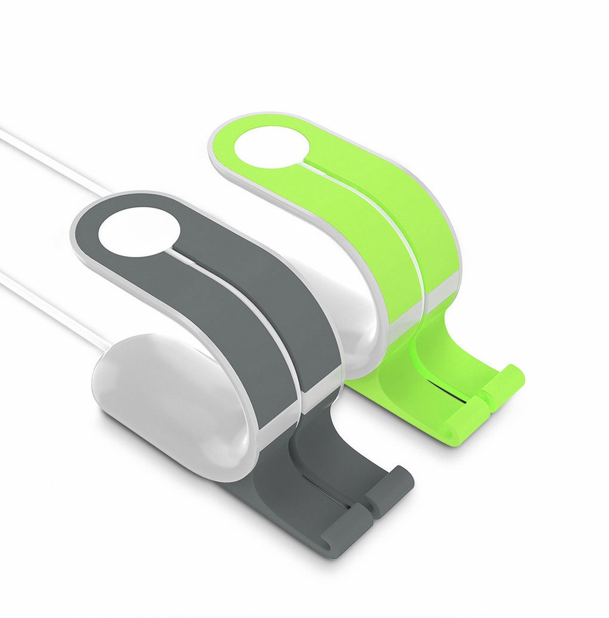 Dual Silicone Phone and Smart Watch Stand Holder 2