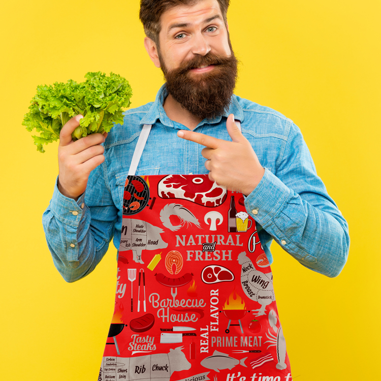 Super Sale - 10 oz. Full-Color Heavy-Duty Polyester Apron 10