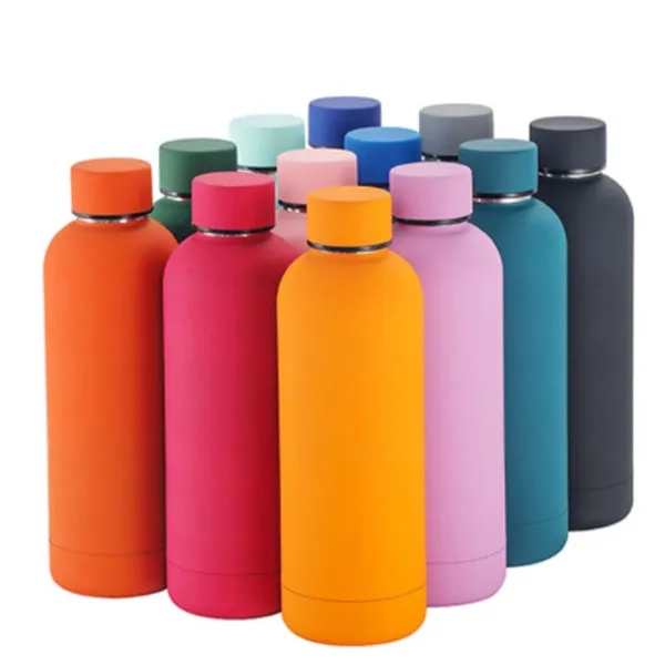 Double Wall Stainless Steel Vacuum Bottle Narrow Mouth Flask, custom water bottle with logo imprint 2
