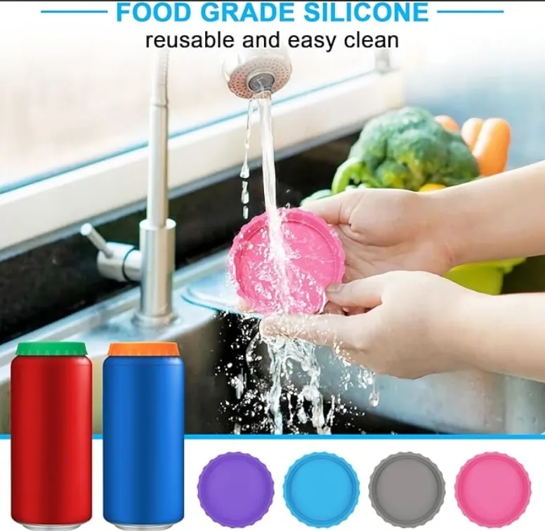 Reusable Silicone Can Lid for Beverage Cans 3