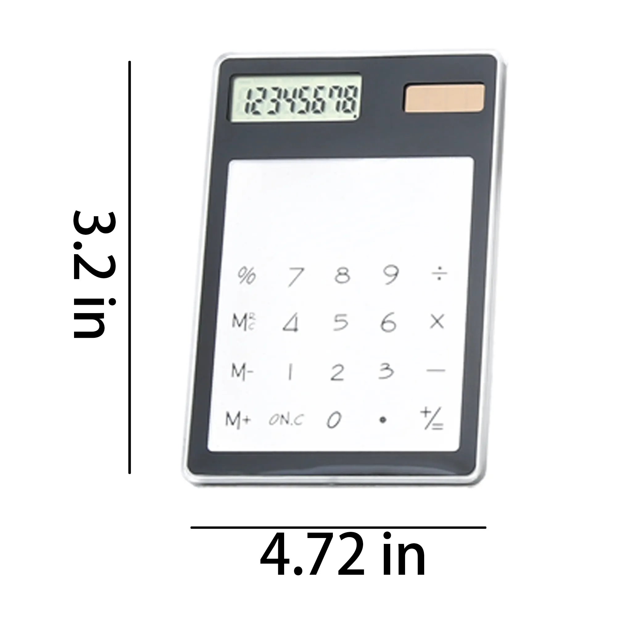 MOQ 50 Solar Colorful Transparent Calculator 3