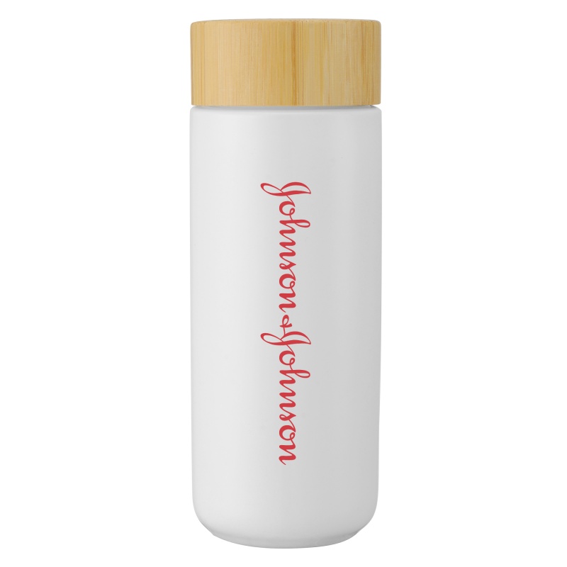 10oz Ceramic Mug Bamboo Lid 2