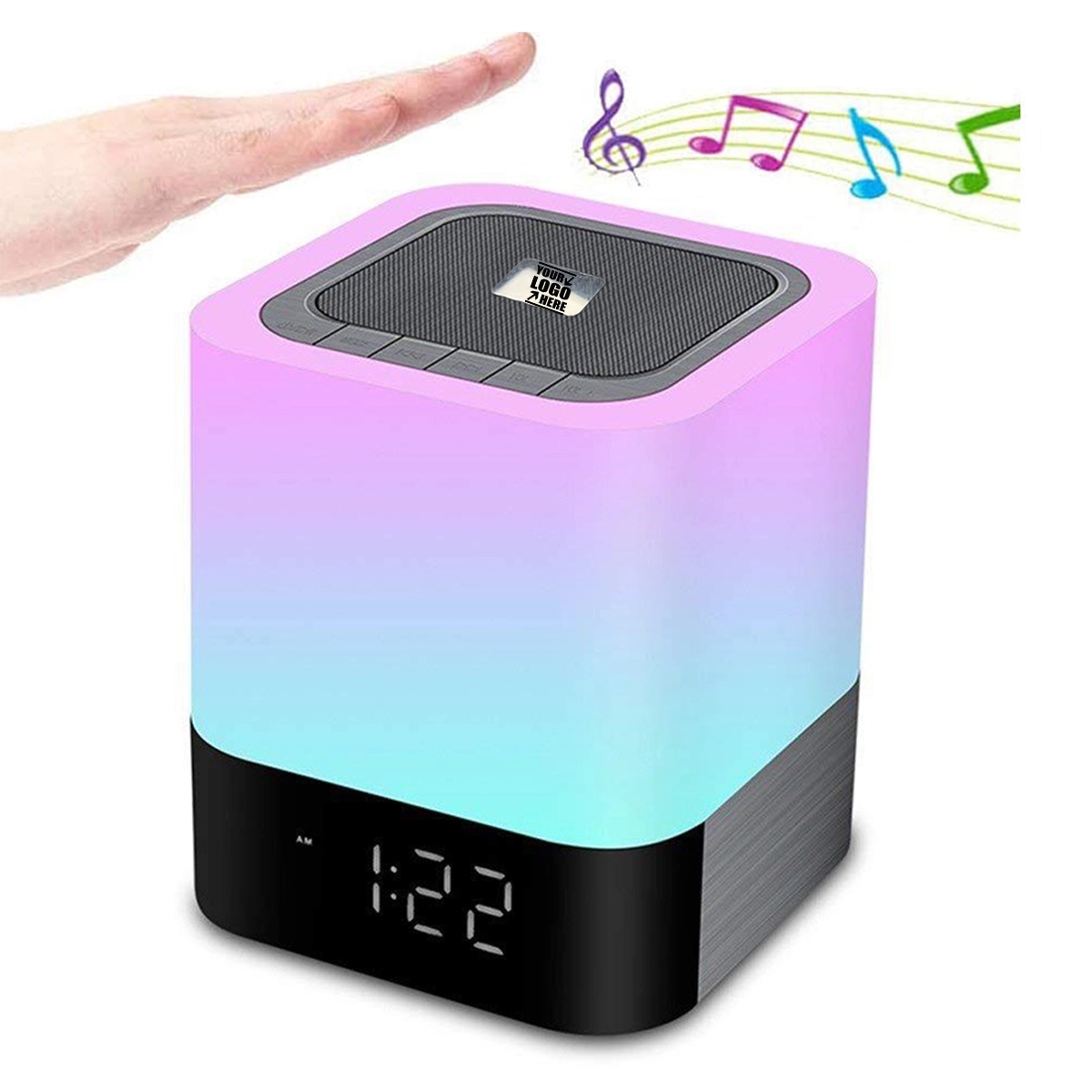 Bluetooth Speaker Night Lights Alarm Clock 3