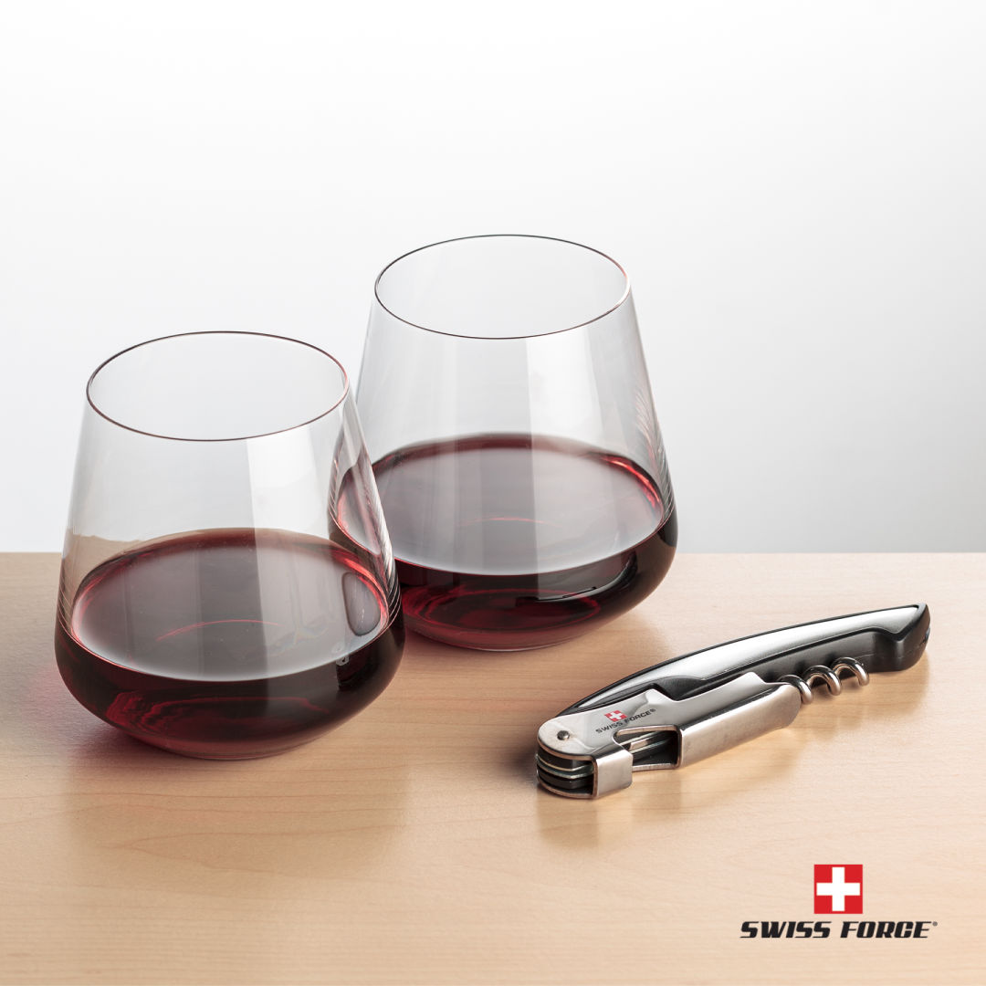 Swiss Force® Opener & Breckland Stemless Wine 10