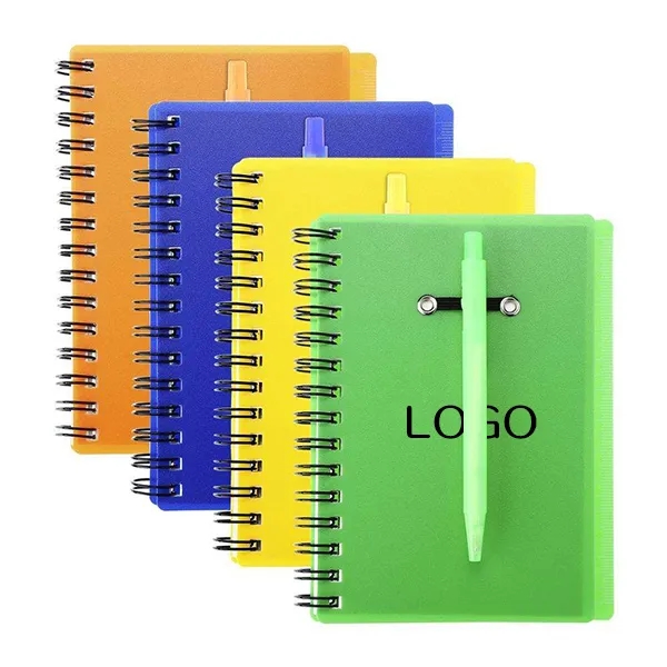 Spiral Notebook Gift Set with Ballpoint Pen 4