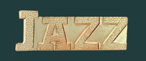 Jazz Metal Chenille Letter Insignia Pin 2