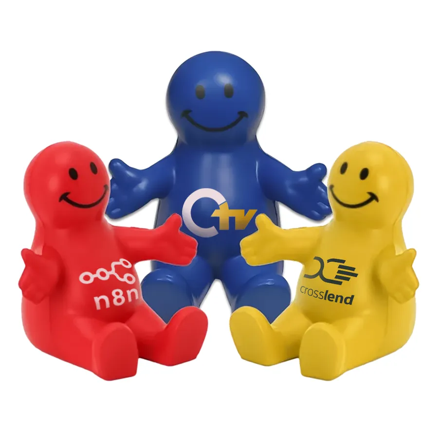 Smiley Face Person Phone Holder Stress Ball 6