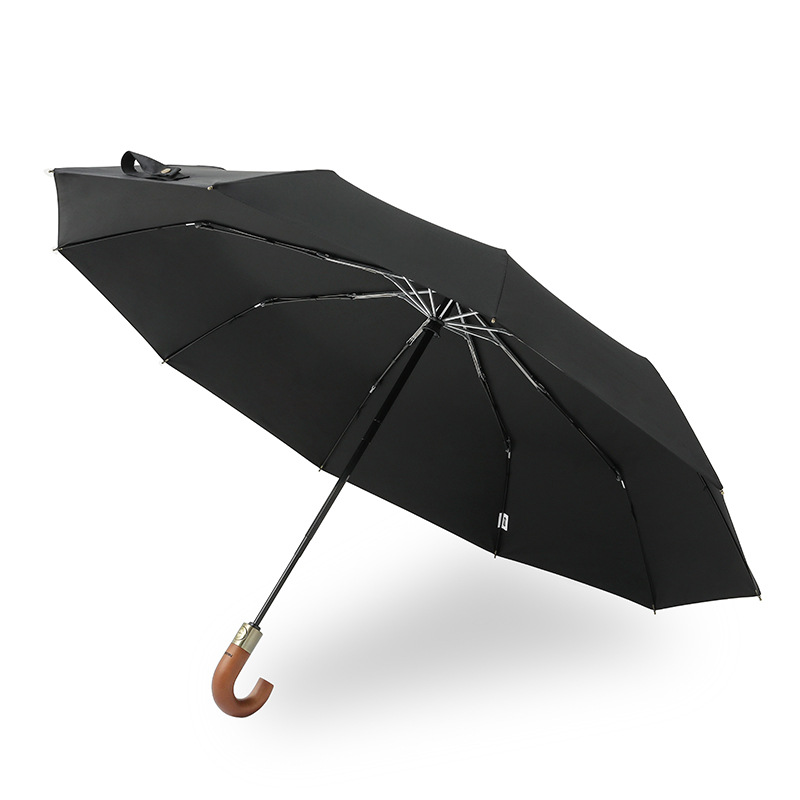 Automatic Wooden-Handle Umbrella 3