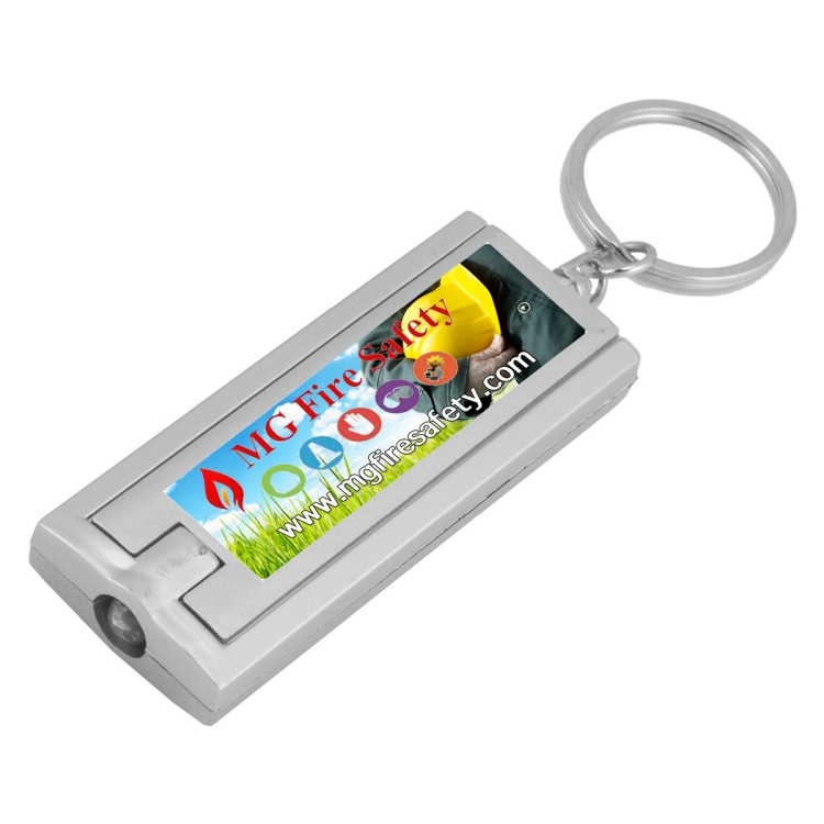 "Akari FC" PhotoImage ® Full Color Imprint Slim Keyholder Keylight with Bright White LED Light 4