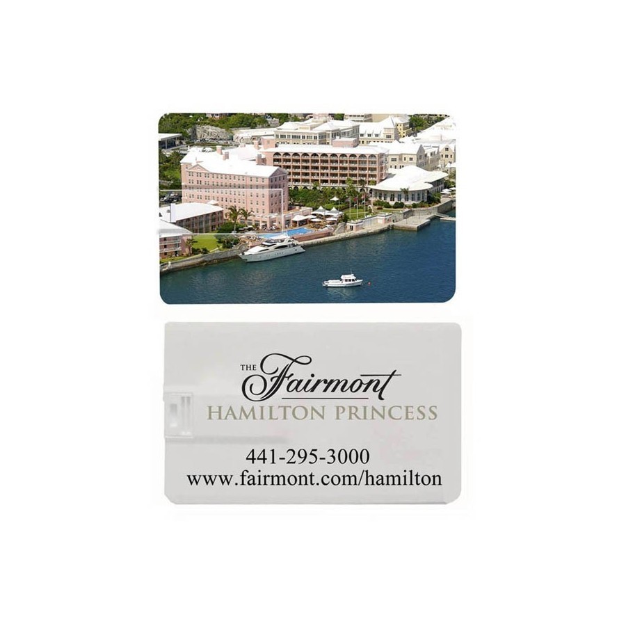 USB 3.0 Credit Card Size Swivel USB Flash Drive Full Color Printing 1