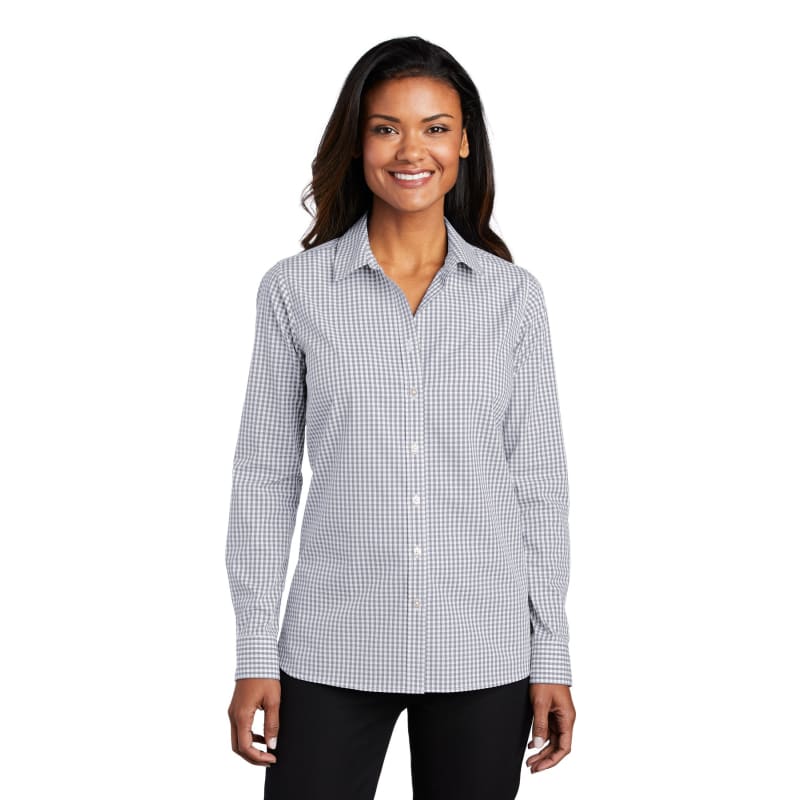 Port Authority Ladies Broadcloth Gingham Easy Care Shirt 12