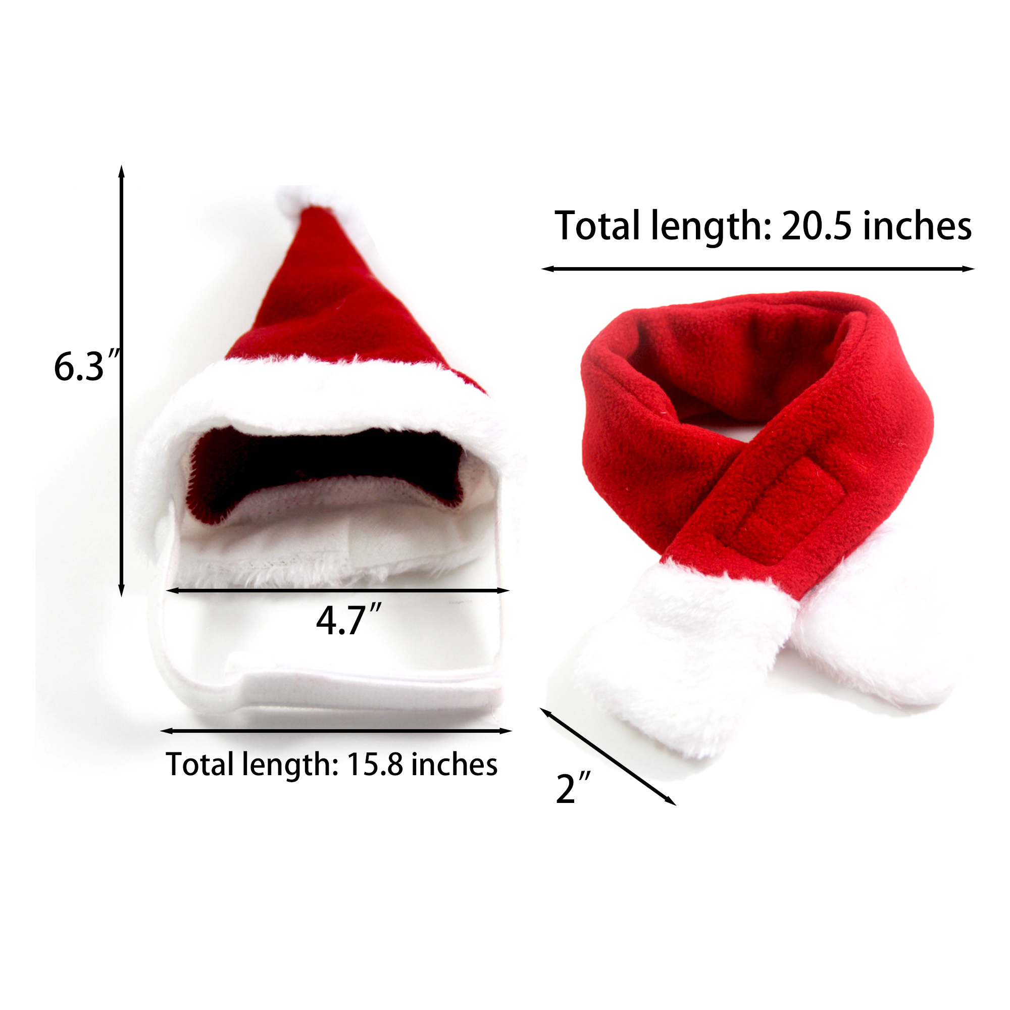 Pet Christmas Accessories: Scarf and Hat 5