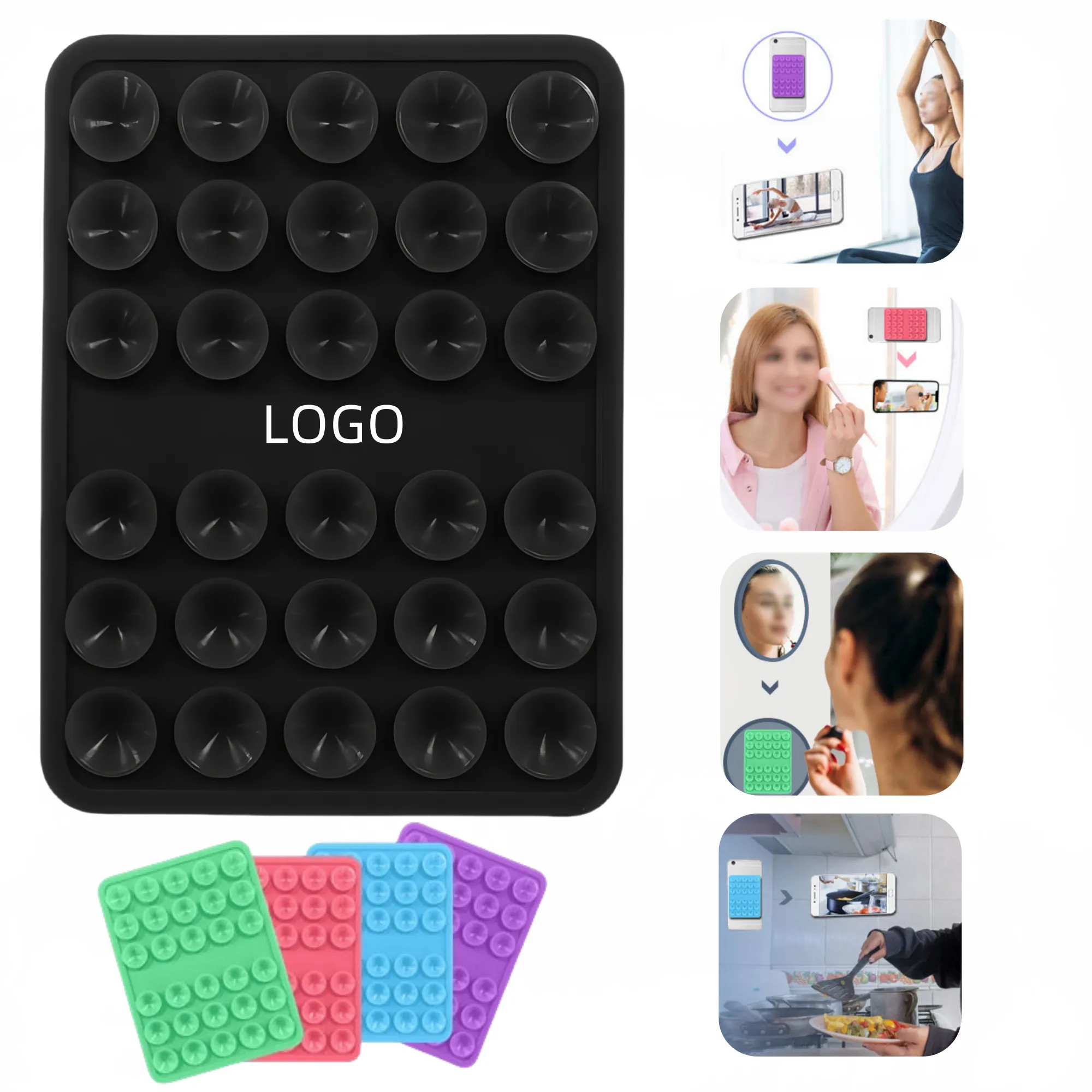 Double-Sided Silicone Suction Cup Phone Holder 4