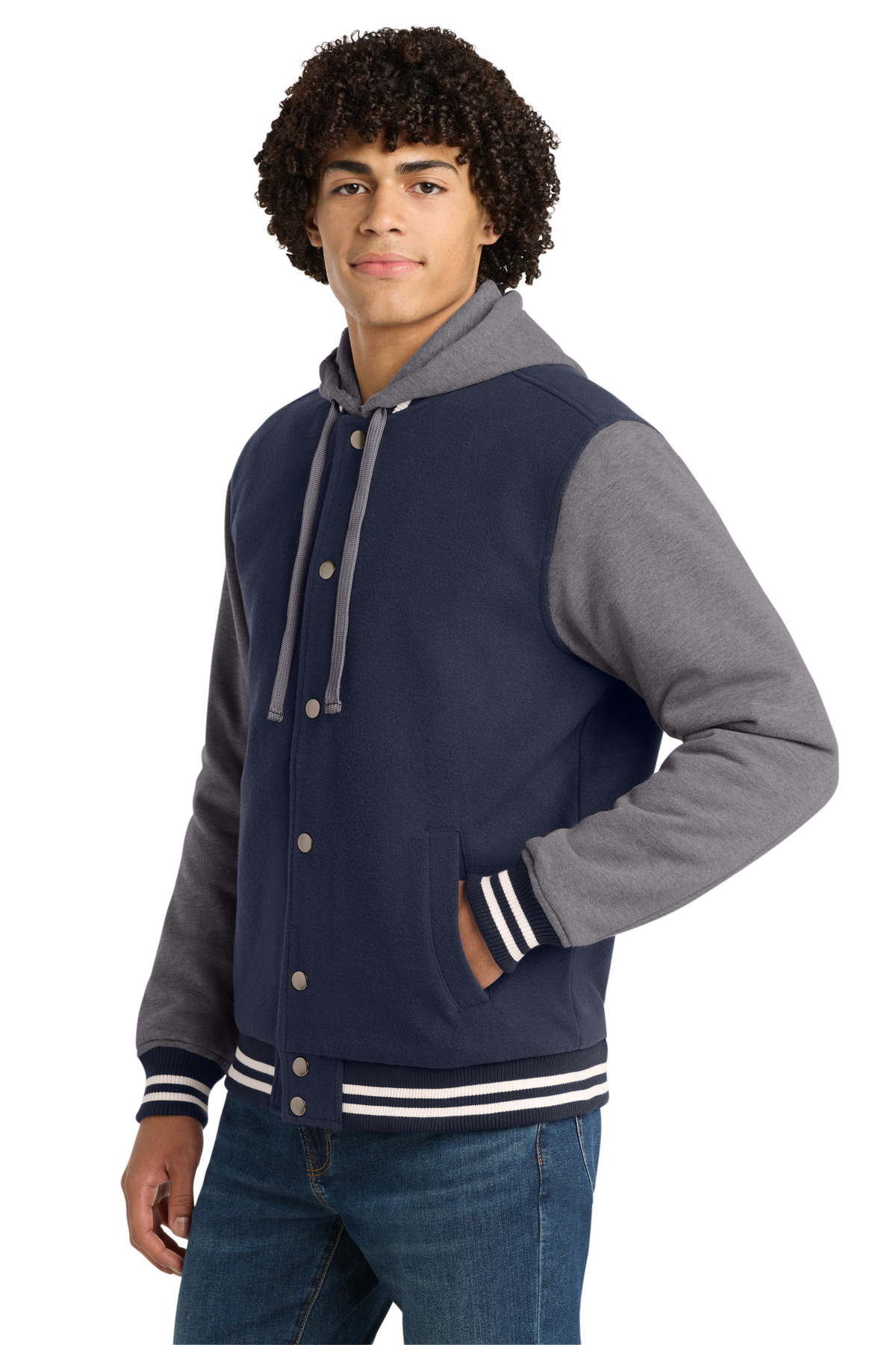 Sport-Tek Insulated Letterman Jacket. JST82 2