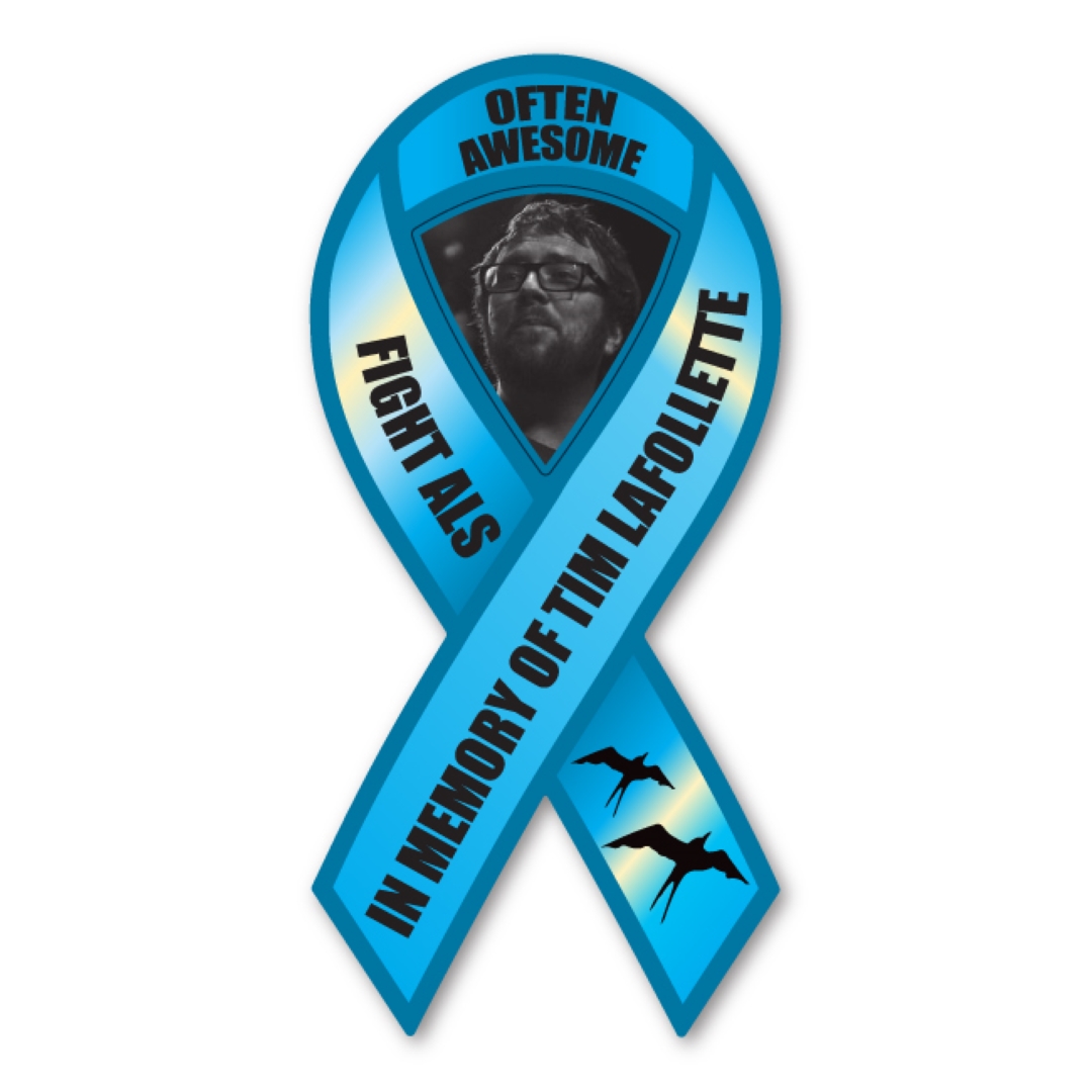 Ribbon w/Punch Out Magnet - 3.875" x 8" - 30 mil - Outdoor Safe